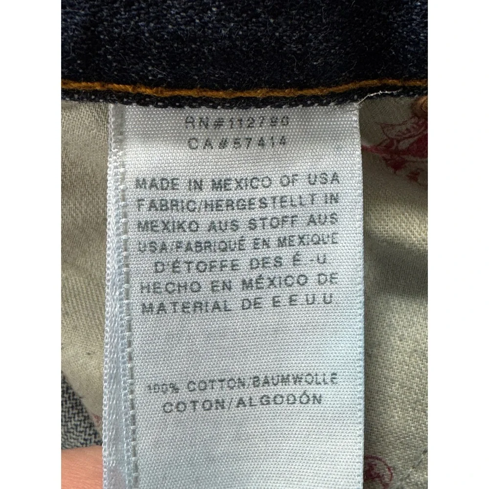 True Religion Mens Billy Mud Slinger Boot Cut Flap Pocket Jeans 31 Meas: 33x29